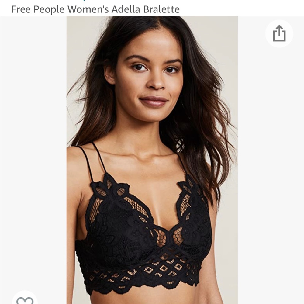 Free People Adella lace bralette - light grey